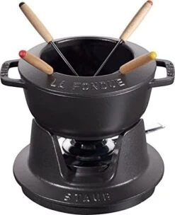 Staub Taub Speciality 40511-972 Fondue Set, Black, 7.9 Inches (20 Cm), Cast Enamel, Pot, Authentic Japanese Product 14 Staub Taub Speciality 40511-972 Fondue Set, Black, 7.9 Inches (20 Cm), Cast Enamel, Pot, Authentic Japanese Product -Peugeot Shop 51IRiN1kDaL. AC