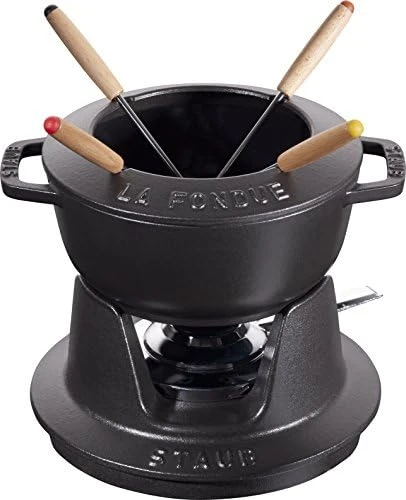 Staub Taub Speciality 40511-972 Fondue Set, Black, 7.9 Inches (20 Cm), Cast Enamel, Pot, Authentic Japanese Product 7 Staub Taub Speciality 40511-972 Fondue Set, Black, 7.9 Inches (20 Cm), Cast Enamel, Pot, Authentic Japanese Product - Image 7