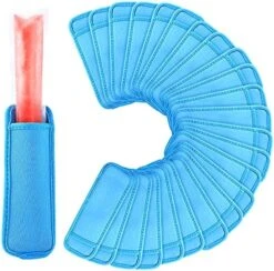 24 Pack Reusable Popsicle Bags Ice Pop Sleeves Antifreezing Sleeves,8 Colors -Peugeot Shop 51IUKWvFGHS. AC