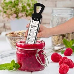 Candy Thermometer With Pot Clip & Hanging Ring Handle Stainless Steel Cooking Thermometer Food Thermometer Deep Fry Thermometer Classic Candy Thermometer -Peugeot Shop 51IVxQQ3G5L