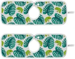 Kcldeci 2 Pack Faucet Mat Splash Guard For Kitchen Sink,Colorful Tree Frogs 23x5 Inch Faucet Handle Drip Catcher Tray Absorbent Mat Fast Dry Mat For Kitchen, Bathroom -Peugeot Shop 51IZH7nizXL. AC