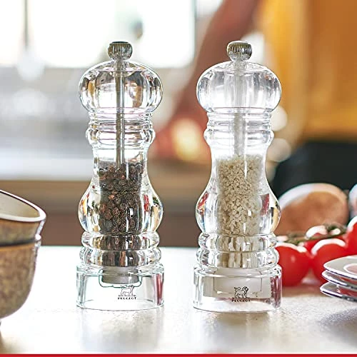 Peugeot - Nancy Manual Salt Mill - Transparent Adjustable Grinder For Rock Salt - Acrylic, Clear, 12 Inches 6 Peugeot - Nancy Manual Salt Mill - Transparent Adjustable Grinder For Rock Salt - Acrylic, Clear, 12 Inches - Image 6