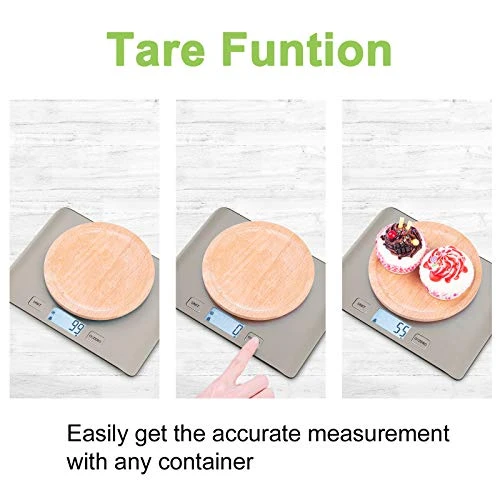 Digital Kitchen Food Scale 11 Lb Grams And Ounces Small Stainless Steel Backlit Silver For Cooking And Baking (Batteries Included) 3 Digital Kitchen Food Scale 11 Lb Grams And Ounces Small Stainless Steel Backlit Silver For Cooking And Baking (Batteries Included) - Image 3