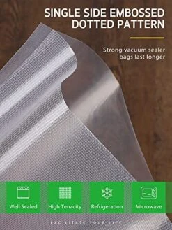 Vacuum Sealer Bags, 6 Pack 3 Rolls 11" X 20' And 3 Rolls 8" X 20' Commercial Grade Bag Rolls, Food Vac Bags For Storage, Meal Prep Or Sous Vide 8 Vacuum Sealer Bags, 6 Pack 3 Rolls 11" X 20' And 3 Rolls 8" X 20' Commercial Grade Bag Rolls, Food Vac Bags For Storage, Meal Prep Or Sous Vide -Peugeot Shop 51IkBwEgE4L
