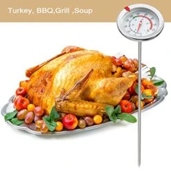 2 Pieces Stainless Steel Thermometer Immediate Read 2 Inch Dial Thermometer 7.8 Or 11.8 Inch Long Stem Fry Thermometer With Metal Retaining Clip And 2 Pieces Plastic Sleeves (7.8 Inch) 12 2 Pieces Stainless Steel Thermometer Immediate Read 2 Inch Dial Thermometer 7.8 Or 11.8 Inch Long Stem Fry Thermometer With Metal Retaining Clip And 2 Pieces Plastic Sleeves (7.8 Inch) -Peugeot Shop 51IobtXCdYL