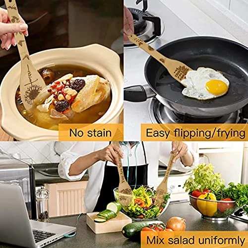 8PCS Sunflower Wooden Cooking Spoons With Holder,Sunflower Kitchen Decor,Sunflower Gifts,Sunflower Gift For Women,Gifts For Sunflower Lovers,Housewarming Wedding Birthday Mom Mothers Day Gift 3 8PCS Sunflower Wooden Cooking Spoons With Holder,Sunflower Kitchen Decor,Sunflower Gifts,Sunflower Gift For Women,Gifts For Sunflower Lovers,Housewarming Wedding Birthday Mom Mothers Day Gift - Image 3