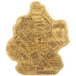 Rooklyn City Life Bamboo Serving And Cutting Board, 13-1/2" X 11-3/4"