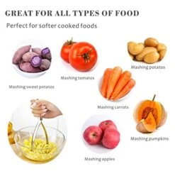 AFOND Potato Masher Stainless Steel, Heavy Duty Ricer With Durable Sturdy Grips, For Efficiently Making Mashed Potatoes, Guacamole, Egg Salad, Banana Bread, Vegetables Puree And Fruits 7 AFOND Potato Masher Stainless Steel, Heavy Duty Ricer With Durable Sturdy Grips, For Efficiently Making Mashed Potatoes, Guacamole, Egg Salad, Banana Bread, Vegetables Puree And Fruits -Peugeot Shop 51J5KFKUaAL