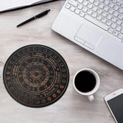 Tabletop Accessories Wooden Pendulum Board Dowsing Divination: Metaphysical Message Board Star Pendulum Chart Mat Witchcraft Altar Supplies Beginner Desktop Accessories -Peugeot Shop 51J6SJZ08FL