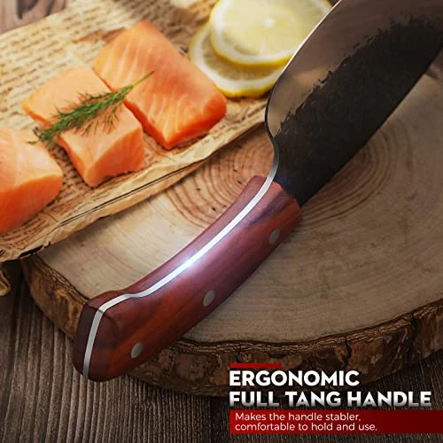Aquatic Fish Knives Fish Fillet Knife Sharp Slaughter Fish Special Knife Seafood Professional Tool Fish Knife Kitchen Knife Hammered Forging Full Tang Carbon Steel Meat Cleaver 5 Aquatic Fish Knives Fish Fillet Knife Sharp Slaughter Fish Special Knife Seafood Professional Tool Fish Knife Kitchen Knife Hammered Forging Full Tang Carbon Steel Meat Cleaver - Image 5