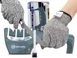 3 In 1 Kitchen Knife Sharpener With Cut Resistant Gloves | Knife Sharpeners For Kitchen Knives Preps, Repairs, Sharpens | Blade Sharpener With Diamond, Ceramic & Tungsten Steel Slots (Black) 16 3 In 1 Kitchen Knife Sharpener With Cut Resistant Gloves | Knife Sharpeners For Kitchen Knives Preps, Repairs, Sharpens | Blade Sharpener With Diamond, Ceramic & Tungsten Steel Slots (Black) -Peugeot Shop 51JCx0CIgL. AC