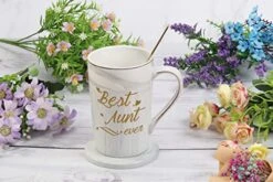 Best Aunt Ever Mug Best Aunt Ever Coffee Mug Best Aunt Ever Gifts Best Aunt Ever Cup Aunt Coffee Mug Birthday Mothers Day Gifts For Aunt From Nephew Niece 14 Ounce Grey With Gift Box Spoon Coaster -Peugeot Shop 51JKBdKFWNL