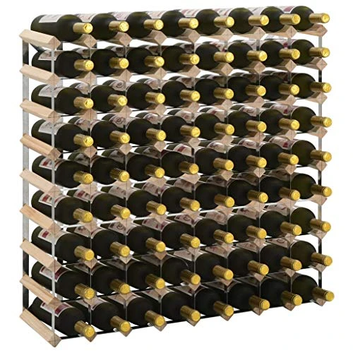 Wine Rack, Pinewood Wine Holder Modern For Office Worker For Home For Living Space 4 Wine Rack, Pinewood Wine Holder Modern For Office Worker For Home For Living Space - Image 4