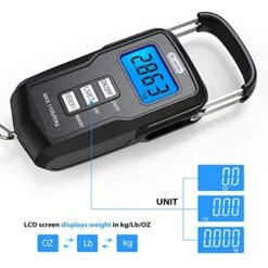 [Upgraded]FS01 Fishing Scale, Dr.meter 110lb/50kg Digital Hanging Scale With Storage Function And Numerical Comparison, Backlit LCD Display, Measuring Tape And 2 AAA Batteries Included -Peugeot Shop 51JWJEk3RHL