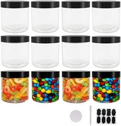 12 Pack 16 Oz Plastic Jars With Lids, Extra Labels, 1 Pen, Clear PET Seal Jar For Food Storage,Wide Opening Storage Jar For Dry Food, Peanut, Powder, Kitchen & Craft Storage By ZMYBCPACK -Peugeot Shop 51JcuvYSVhS. AC