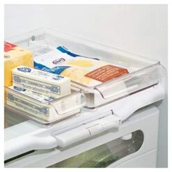 70530M3 Plastic Refrigerator And Freezer Storage Bin, Set Of 3, Clear, 3 Count & Fridge And Freezer Plastic Storage Organizer Tray With Handle, BPA-Free, Clear Drawer 8'' X 2'' X 14.5'', Clear 5 70530M3 Plastic Refrigerator And Freezer Storage Bin, Set Of 3, Clear, 3 Count & Fridge And Freezer Plastic Storage Organizer Tray With Handle, BPA-Free, Clear Drawer 8'' X 2'' X 14.5'', Clear -Peugeot Shop 51Jix5pblqL