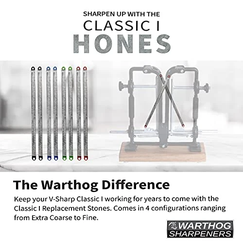 V-Sharp Classic I Stones - Replacement Hones For Professional Knife Sharpener System - Set Of Replacement Hones For Classic I Sharpener 2 V-Sharp Classic I Stones - Replacement Hones For Professional Knife Sharpener System - Set Of Replacement Hones For Classic I Sharpener - Image 2