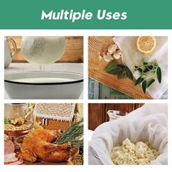 Cheesecloth, Grade 90, 100% Unbleached Cotton Fabric, Ultra Fine Muslin For Cheese Making, Cooking, Baking, Strainer, Suit For Professional & Household Cheesecloth Roll, Cheesecloth Bulk -Peugeot Shop 51JuD4dJUsS