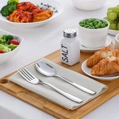 16-Piece Forks And Spoons Silverware Set, 8 Dinner Forks And 8 Dinner Spoons, 18/8 Stainless Steel Flatware Cutlery Set, Mirror Polished, Dishwasher Safe -Peugeot Shop 51JyKZzgUuL