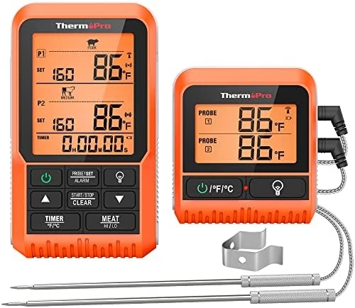 TP829 Wireless Meat Thermometer For Grilling And Smoking, 1000FT Grill Thermometer For Outside Grill With 4 Meat Probes, BBQ Thermometer For Smoker Oven Cooking Beef Turkey 8 TP829 Wireless Meat Thermometer For Grilling And Smoking, 1000FT Grill Thermometer For Outside Grill With 4 Meat Probes, BBQ Thermometer For Smoker Oven Cooking Beef Turkey - Image 8