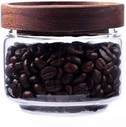 Glass Canisters Set Of 5 For The Kitchen, Glass Storage Container Jars With Airtight Acacia Lid For Coffee Beans, Flour, Sugar, Rice And Spaghetti And Etc -Peugeot Shop 51K5KwnQuQL. AC