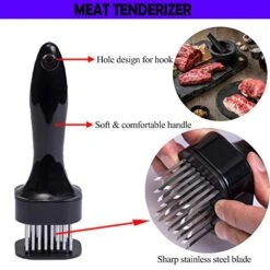Meat Tenderizer For Tenderizering With 24 Blades Heavy Duty Stainless Steel Cooking Machine For Tenderizing Your Kitchen -Peugeot Shop 51KEhupuBoL