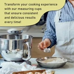 BERYLER 1/8 Cup (2 Tbsp | 30 Ml | 30 Cc | 1 Oz) Measuring Cup, Stainless Steel Measuring Cups, Metal Measuring Cup, Kitchen Gadgets For Cooking -Peugeot Shop 51KKIdg5enL