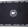 Premium Coffee Bar Mat - Non-Slip, Absorbent, And Multi-Purpose - Heavy Duty Commercial Grade Rubber - Perfect Spill Mat And Placemat For Countertop And Bar Area - Designed In USA - 18"x14" (Black)