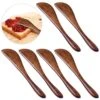 6 Pack Wooden Butter Knife, FindTop 6 Inch Condiment Knives Wood Super Handy Kitchen Utensils Peanut Jelly Spreader
