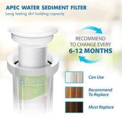APEC Water Systems FILTER-SET-ES High Capacity Replacement Pre-Filter Set For Essence Series Reverse Osmosis Water Filter System Stage 1-3 12 APEC Water Systems FILTER-SET-ES High Capacity Replacement Pre-Filter Set For Essence Series Reverse Osmosis Water Filter System Stage 1-3 -Peugeot Shop 51KRrXXvczL