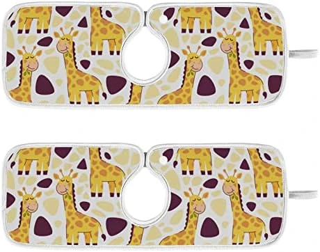 Kcldeci 2 Pack Faucet Mat Splash Guard For Kitchen Sink,Pattern Cute Giraffe 23x5 Inch Faucet Handle Drip Catcher Tray Absorbent Mat Fast Dry Mat For Kitchen, Bathroom 6 Kcldeci 2 Pack Faucet Mat Splash Guard For Kitchen Sink,Pattern Cute Giraffe 23x5 Inch Faucet Handle Drip Catcher Tray Absorbent Mat Fast Dry Mat For Kitchen, Bathroom - Image 6