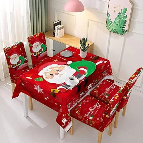 Christmas Festival Table And Chair Coffee Table Tablecloth Dress Up Decoration European And American Christmas Table And Chair Cover Printed Dining Flag I Dust Cloth 5 Christmas Festival Table And Chair Coffee Table Tablecloth Dress Up Decoration European And American Christmas Table And Chair Cover Printed Dining Flag I Dust Cloth - Image 5
