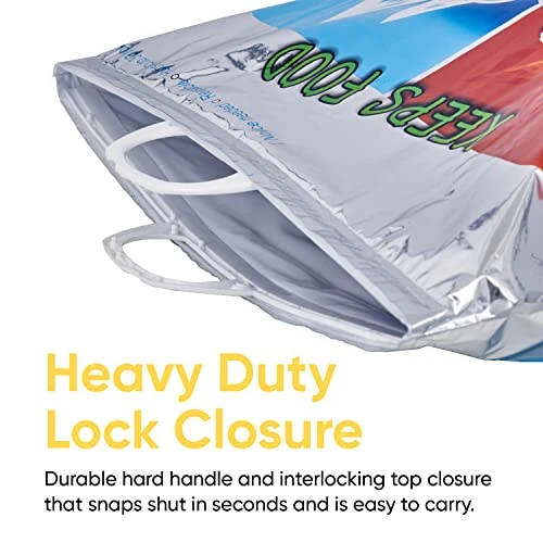 Hot And Cold Reusable Insulated Bag Food Storage For Frozen Items & Hot Items Including Lunch Bags & Grocery Shopping Bags Reinforced Heavy Duty Refrigerated Totes (1, 13"x7"x15.5") 5 Hot And Cold Reusable Insulated Bag Food Storage For Frozen Items & Hot Items Including Lunch Bags & Grocery Shopping Bags Reinforced Heavy Duty Refrigerated Totes (1, 13"x7"x15.5") - Image 5