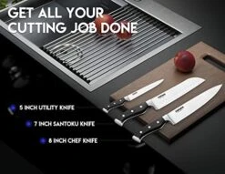 Chef Knife Ultra Sharp Kitchen Knife Set 3 PCS,Premium German Stainless Steel Knife With Finger Guard Clad Dimple,Ergonomic Handle And Gift Box 14 Chef Knife Ultra Sharp Kitchen Knife Set 3 PCS,Premium German Stainless Steel Knife With Finger Guard Clad Dimple,Ergonomic Handle And Gift Box -Peugeot Shop 51KjzCIkMQL