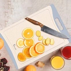 Extra Large Cutting Boards, Plastic Cutting Board For Kitchen Dishwasher Chopping Board Set Of 3 With Juice Grooves, Easy Grip Handle -Peugeot Shop 51KrkHA92wL
