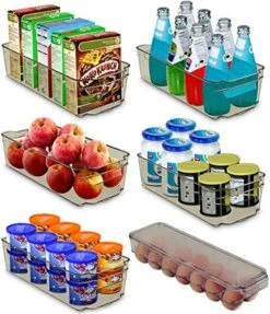 Set Of 6 Fridge Organizer - Includes 6 Refrigerator Organizer Bins (5 Drawers & 1 Egg Holder) - Pantry Organization And Storage Bins For Freezers, Countertops And Cabinets 13 Set Of 6 Fridge Organizer - Includes 6 Refrigerator Organizer Bins (5 Drawers & 1 Egg Holder) - Pantry Organization And Storage Bins For Freezers, Countertops And Cabinets -Peugeot Shop 51KzF4RhujL. AC