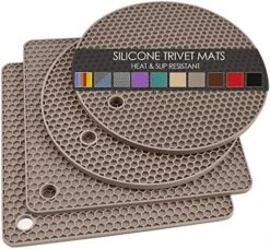 Silicone Microwave Mats, 12 Inch Multi-Use Microwave Mat Heat Resistant Pot Holders Hot Pads For Kitchen, Silicone Cover Pad For Microwave Oven Hot Pot Pans, Silicone Cover Pad, Light Gray 2 Pack 20 Silicone Microwave Mats, 12 Inch Multi-Use Microwave Mat Heat Resistant Pot Holders Hot Pads For Kitchen, Silicone Cover Pad For Microwave Oven Hot Pot Pans, Silicone Cover Pad, Light Gray 2 Pack -Peugeot Shop 51LBSRlAhLL. AC