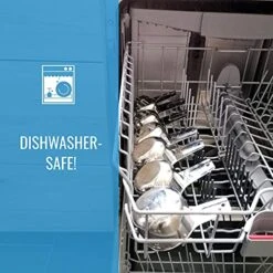 Stainless Steel Measuring Cups And Spoons Set Of 16-7 Cup & 7 Spoon + Conversion Chart & Leveler - Kitchen Measuring Spoons And Cups - Dry Measure Cups Stainless Steel & Baking Metal Measuring Cups -Peugeot Shop 51LBStjxXQS