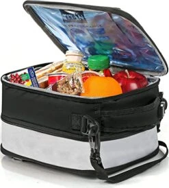 Titan High Performance Insulated Expandable Lunch Pack, Black 8 In X 4 In X 10.25 In -Peugeot Shop 51LBsi5di9L
