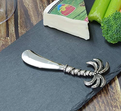 2-Piece Zinc Alloy Cheese Spreader/Butter Knife (Palm Tree) 2 2-Piece Zinc Alloy Cheese Spreader/Butter Knife (Palm Tree) - Image 2