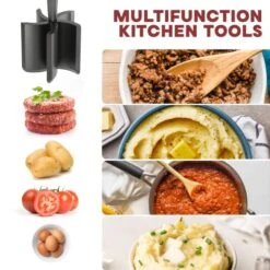 Meat Chopper, Hamburger Chopper, Premium Heat Resistant Masher And Smasher For Hamburger Meat, Ground Beef, Ground Turkey And More, Nylon Ground Beef Chopper Tool And Meat Fork, Non Stick Mix Chopper 8 Meat Chopper, Hamburger Chopper, Premium Heat Resistant Masher And Smasher For Hamburger Meat, Ground Beef, Ground Turkey And More, Nylon Ground Beef Chopper Tool And Meat Fork, Non Stick Mix Chopper -Peugeot Shop 51LRvqlK6TL