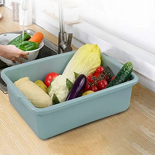 Hespapa 13L Wash Tub Basin, Mint Green Utility Commercial Bus Tub Box, 4 Packs 4 Hespapa 13L Wash Tub Basin, Mint Green Utility Commercial Bus Tub Box, 4 Packs - Image 4