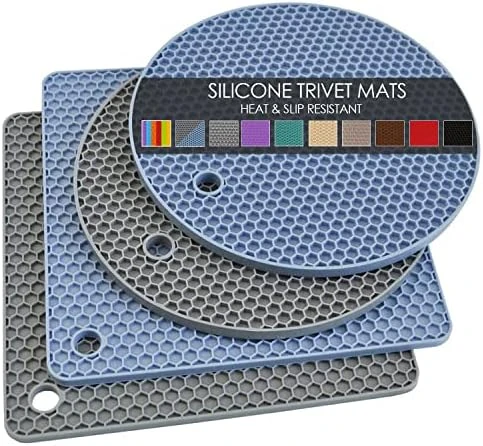 Silicone Microwave Mats, 12 Inch Multi-Use Microwave Mat Heat Resistant Pot Holders Hot Pads For Kitchen, Silicone Cover Pad For Microwave Oven Hot Pot Pans, Silicone Cover Pad, Light Gray 2 Pack 5 Silicone Microwave Mats, 12 Inch Multi-Use Microwave Mat Heat Resistant Pot Holders Hot Pads For Kitchen, Silicone Cover Pad For Microwave Oven Hot Pot Pans, Silicone Cover Pad, Light Gray 2 Pack - Image 5