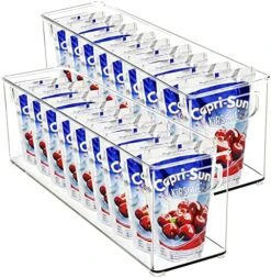 2 Pack Stackable Plastic Storage Organizer Container Bin, Stackable Storage Bins With Handler For Refrigerator, Pantry (10" X 6" X 5") 10 2 Pack Stackable Plastic Storage Organizer Container Bin, Stackable Storage Bins With Handler For Refrigerator, Pantry (10" X 6" X 5") -Peugeot Shop 51Ll9Tif L. AC