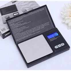 300g/0.01g High Precision Digital Electronic Scale,Portable Mini Digital Scale LCD With Blue Backlight, Measurement Converter For Jewelry,Goods,Precious Metals,Kitchen,Easy To Read (Black) -Peugeot Shop 51LupCeLYOL