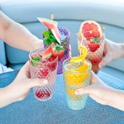 - Shatterproof Tritan Plastic Tall Tumbler Teal - 19oz, Set Of 4, Laguna Beach Drinking Glasses - Dishwasher Safe Tumblers - Unbreakable Drinkware For Indoor And Outdoor Use, BPA Free 9 - Shatterproof Tritan Plastic Tall Tumbler Teal - 19oz, Set Of 4, Laguna Beach Drinking Glasses - Dishwasher Safe Tumblers - Unbreakable Drinkware For Indoor And Outdoor Use, BPA Free -Peugeot Shop 51M0TwKPxLL