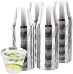 9 Oz Disposable Plastic Party Cups,Old Fashioned Designed Tumblers, 100 Count, Crystal Clear 18 9 Oz Disposable Plastic Party Cups,Old Fashioned Designed Tumblers, 100 Count, Crystal Clear -Peugeot Shop 51M1q20FXqL. AC