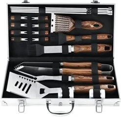 21PCS Professional Stainless Steel Grill Accessories Set For Men Dad Women - Perfect Grill Gift On Father's Day, Christmas, Birthday - Complete BBQ Kit For Outdoor Camping Barbecue -Peugeot Shop 51MDjqX36UL. AC