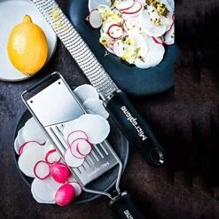 Microplane Kitchen Grater Set (Zester & Vegetable Slicer) For Parmesan, Citrus Fruits, Nutmeg, Potatoes, Zucchini And Cucumber With Stainless Steel Blade -Peugeot Shop 51MJ4PNLoXS