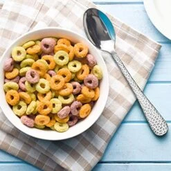 9-Piece Toddler Kids Silverware Flatware Set, HaWare Stainless Steel Hammered(Adult Look) Preschooler Eating Utensils, Adult Diet Tableware, Includes 3 Spoons 3 Forks 3 Butter Knives, Dishwasher Safe -Peugeot Shop 51MKab8JCML